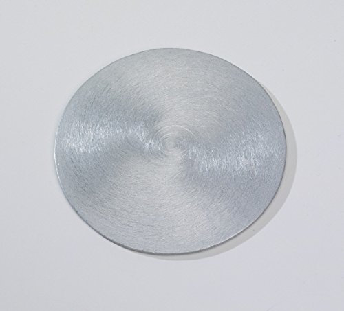 Glasuntersetzer, Getränkeuntersetzer Rund Alu Silber Ø12 cm