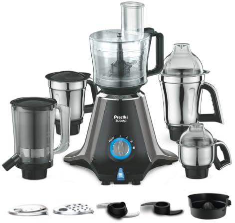 MG 218 750-Watt Mixer Grinder with 5 Jars (Black/Light Grey)