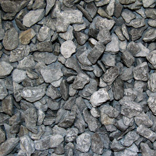 Hamann Mercatus GmbH Schiefersplitt Canadian Slate Schwarz - 30-60 mm 1000kg / Big Bag