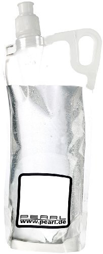 PEARL Trinkbeutel: Faltbare Trinkflasche für Sport & Freizeit, 2 Liter (Trinkflasche Fitness, mit Trinkhalm, Wasserkanister)