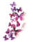 Oblique-Unique® Deko Schmetterlinge 12er Set - wunderschöne farbenfrohe Dekoration - Wandtattoo (Lila)