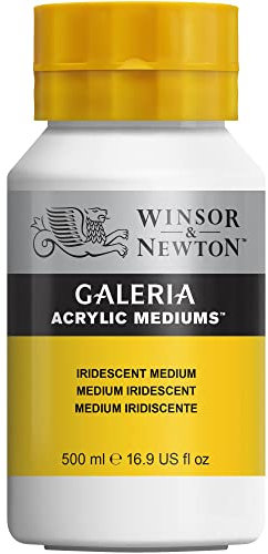 Winsor & Newton 3050806 Galeria Irisierendes Medium, 500 ml Topf, Erzeugt mit transparenten Farben atemberaubende Perlmutteffekte