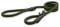 Ancol Heritage Rope Slip Lead Dog Puppy Pet Training Walking Accessory Green Nylon Hand Sewn Leather Ends Weather Proof Strong Durable Lightweight 1.5 m x 12 mm Size 4-8
