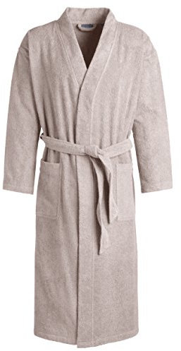 Egeria TOPAS Unisex Bademantel in Kimonoform für Damen und Herren, Größe M, Farbe Rock