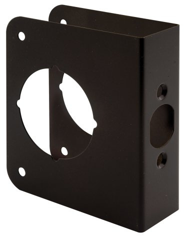 Prime-Line U 10744 Brass Lock and Door Reinforcement Plate, Bronze