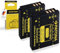 PATONA 2X CGA-S005 Batterie 1000mAh Compatible avec Panasonic Lumix DMC-FC01 FX50 FX100 LX3 LX9 Leica DLUX 2 Fuji FinePix F20 F40 Pentax MX-1 S005 DMW-BCC12 BP-DC4 Fujifilm NP-70 Ricoh Caplio DB-60