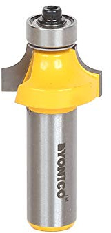 Yonico 13162 1/4-Inch Radius Round Over Edge Forming Router Bit 1/2-Inch Shank