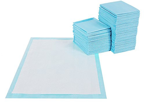 FEANDREA Puppy Pads, Welpen-Unterlage, 90 x 60 cm, 100 Stück, blau-weiß PTD90B
