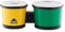 Nino Percussion Molded ABS Bongo - Musikinstrument für Kinder ab 4 Jahren - 2 Handtrommeln - ABS Kunststoff, Grün und Gelb (NINO19G/Y)