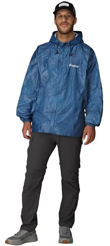 FROGG TOGGS Men's Ultra-lite2 Waterproof Breathable Rain Jacket, Blue, Small
