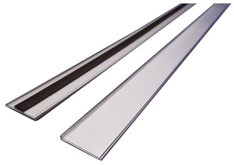 Magnetic Ticket Holder, Metal Label Holder, Magnetic Labels, Large Labels for Storage Boxes - H.38x W.1000mm - Pack of 10 - Including Card