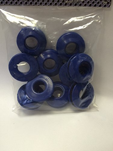 10 pairs Blue Plastic Self Sealing Grommets -Snap Eyelets for Groundsheet Tarpaulin Awning