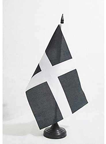 AZ FLAG - Tischflagge Grafschaft Cornwall - 21x14 cm - Cornwall Tischfahne 14 x 21 Cm - Flaggen
