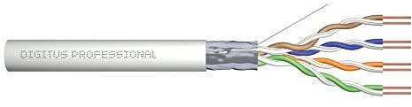 Digitus DK1521V3051 Cavo Solido, Schermato F/Utp per Reti, Categoria 5E in Rame Matassa, 305 mt, Simplex - PVC - Eca, Cat-5e - F-UTP - 305m
