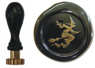 UDIG Siegel Stempel Petschaft Hexe 24 mm