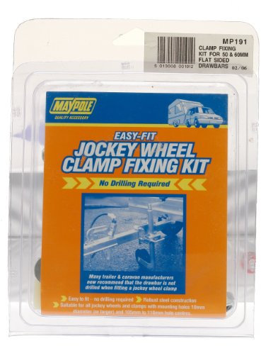Maypole MP191 Jockey Wheel Clamp D/B Fixing Kit, 50/60 mm