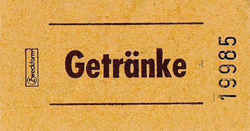 Avery Zweckform 2322 Getränkemarken-Rolle, fortlaufend nummeriert, 1000 Bons/5 Rollen, gelb