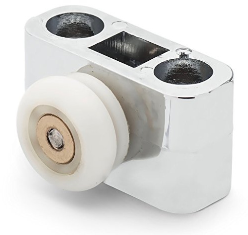 1 x Chrome Plated Single Bracket/Shower Door Roller/Runner 18mm Wheel Diameter JI5