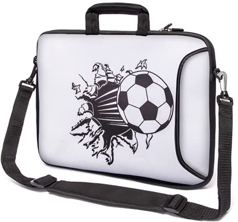 Wasserdichte Laptoptasche 17 Zoll - 17,3 Zoll Notebook Tasche aus Neopren - Laptop Case - Wasserfeste Laptop Hülle mit Tragegriff & Schultergurt - Notebooktasche mit Einzigartigem Design