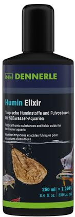 Dennerle Humin Elixir, 250 ml - Tropische Huminstoffe und Fulvosäuren, fördert die Gesundheit der Aquarienbewohner