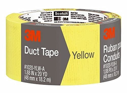 3m 20 Yards Yellow Duct Tape 1020-RED-A