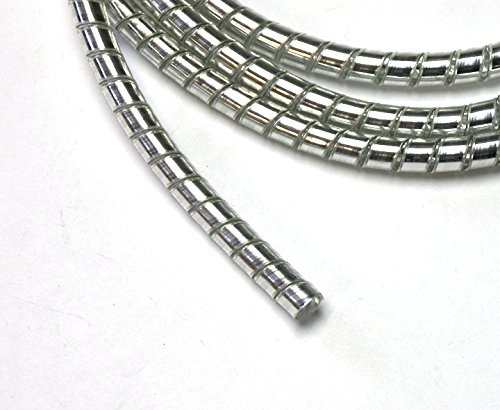 Chrom Spiralkabel Wrap Abdeckung Leitungen Ordentlich 6mm I.D. Motorrad/Trike