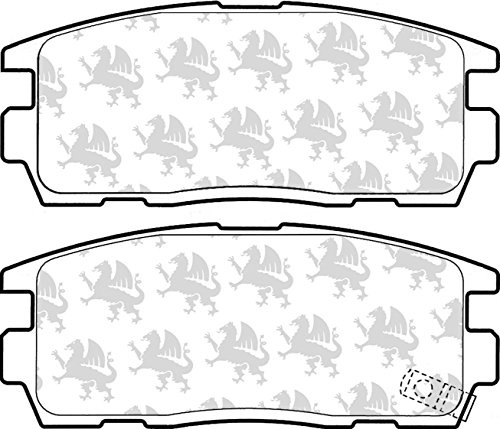 Quinton Hazell Brake Pad Set - 4 OEM Quality Direct Fit Replacement Brake Pads for Single Axle - Rear - BP1580