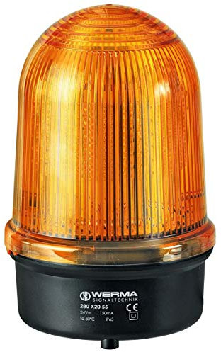WERMA LED-Rundumsignalleuchte BM 115-230 VAC, gelb, 28032068