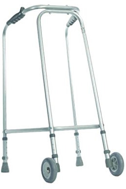 Aidapt VP126T Leichtgewichtiger Gehwagen ultra-schlank, Mit Rädern, mittel