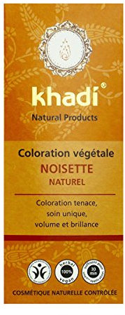 Khadi – Coloración vegetal de avellana natural, 100 g ecológica.