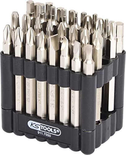 KS Tools 911.7550 1/4 CLASSIC Bit-Satz, 75mm, 32-tlg. 10.2 cm