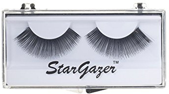 Stargazer False Eye Lashes style 16, synthetic lash pair includes glue.