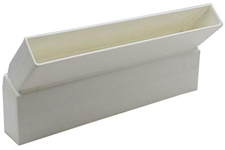 Kair 234 x 29mm 45 Degree Vertical Rectangular Plastic Duct Elbow | Fits over 234 x 29mm flat ducting pipe, Suitable for concealed installation, One end is a female socket