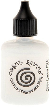 Cosmic Shimmer PVA Glue Lustre, Silver Pearl, 30ml