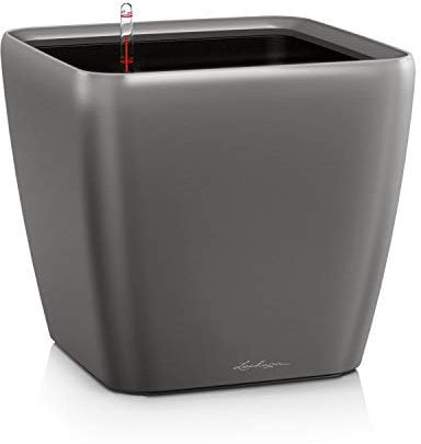 LECHUZA QUADRO Premium LS 35 anthrazit metallic 16163
