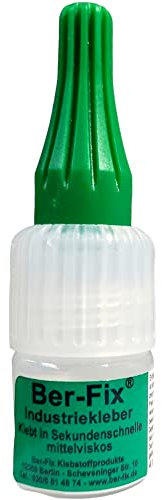 Ber-Fix Premium Industriekleber Mittelviskos 4g Universeller Sekundenkleber für Industrie & Heimgebrauch, Extra Stark & Vielseitig für Kunststoff, Metall, Holz, PVC, Gummi, Leder, Keramik