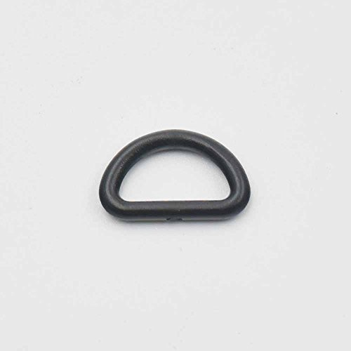 100 D-Ringe aus Kunststoff für Gurtband, Gürtel, Schnallen, Tasche, Band ,10 mm, 12 mm, 15 mm, 19 mm, 25 mm, 32 mm, 38 mm, Schwarz , 3/8 10mm