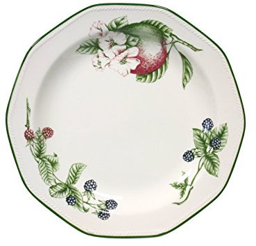 H&H Assiette, Vaisselle en, Multicolore, 26 x 27 x 2 cm