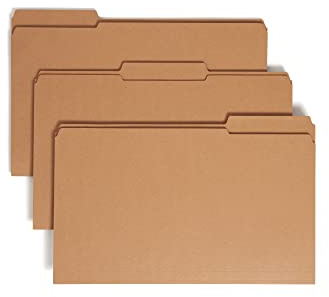 Smead File Folder, Reinforced 1/3-Cut Tab, Legal Size, Kraft, 100 per Box (15734)