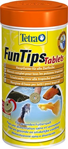 Tetra FunTips Tablets - an der Aquarium-Scheibe haftende Futtertabletten, optimal zum Beobachten der Fische geeignetes Fischfutter, 300 Tabletten