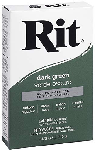 Rit - Tinte Multiusos en Polvo., Verde Oscuro, 1 Pack