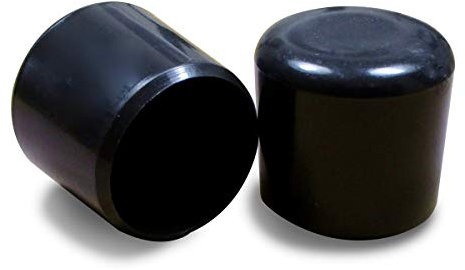 ajile - 4 pièces - Embout enveloppant rond pour tubes de diam. 30 mm - NOIR - EVR130-M