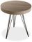 Versa Fontana Mesa Auxiliar para el Salón, la Habitación o la Cocina. Moderna Mesilla Baja, Medidas (Al x L x An) 55 x 50 x 50 cm, Madera y Metal, Color Marrón y Negro