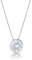 inSCINTILLE Punto Luce Collana Donna Argento 925 a Cipollina con Pietra di Zirconia Cubica (Catena Argento – Diametro: 4 mm)