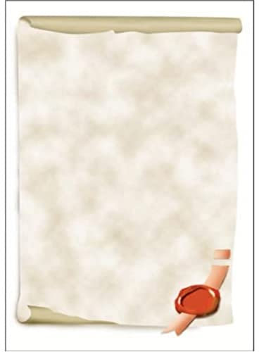 SIGEL DP521 Motif paper Certificate Scroll, A4, 185 gsm, 12 sheets