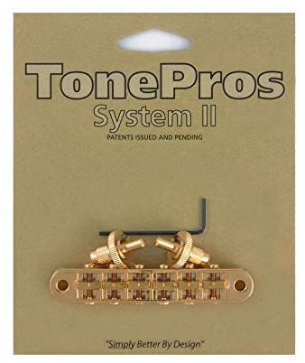 TonePros Standard Locking Tune-o-matic Bridge(small posts) Gold (Gold)
