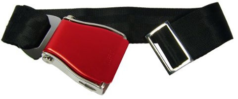 Skybelt Flugzeuggürtel in Rot/Schwarz Airline Belt