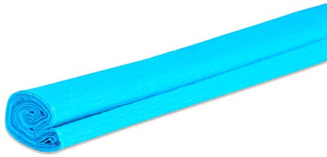 VBS Krepppapier 200cm 32g/qm aus Papier Dekorationen floristische Arbeiten Hellblau