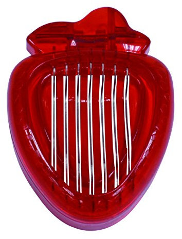 Fackelmann Cortador-Laminador Fresas, ABS, acero inox, color rojo - Inox, 1 ud.
