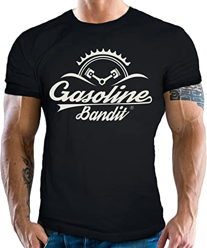 GASOLINE BANDIT Biker Racer T-Shirt Logo für Motorradfahrer